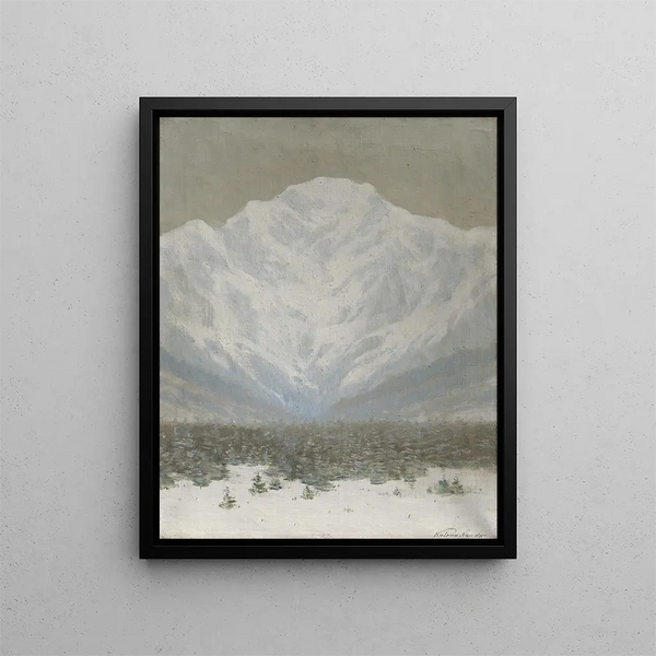Le Alte Tatra in inverno - Ferdinand Katona — quadro incorniciato alla parete