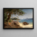 Paesaggio Costiero vicino a Rio de Janeiro - Ferdinand Keller — quadro incorniciato alla parete