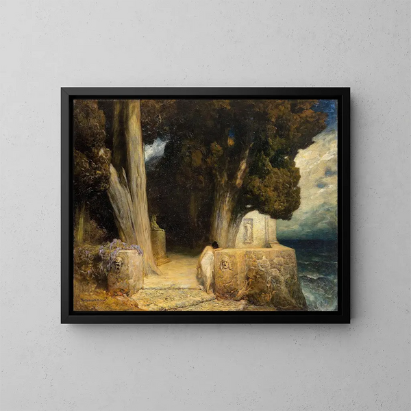 Saffo - Ferdinand Keller — quadro incorniciato alla parete