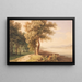 Paesaggio fluviale del Reno medio - Ferdinand Kobell — quadro incorniciato alla parete