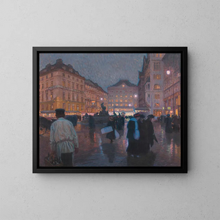 Ferdinand Kruis - Der Neue Markt am Abend.webp