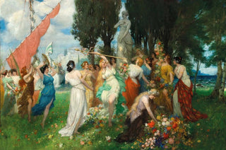 Ferdinand Leeke - The Spring Festival of Flora before the Acropolis.webp