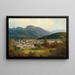 Vista su Ischl e la Kaiservilla - Ferdinand Lepié — quadro incorniciato alla parete