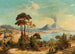 Vista di Napoli con il Vesuvio sullo sfondo - Ferdinand Lepié — vista dell’opera