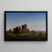 Vista del castello in rovina di Hammershus - Ferdinand Richardt — quadro incorniciato alla parete
