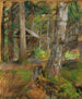 Foresta e mangiatoia - Ferdinand Schmutzer — vista dell’opera
