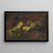Nature morte con frutta e verdura - Ferdinand Wagner Jr — quadro incorniciato alla parete