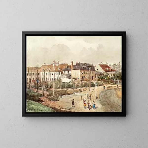 Place de construction vorstédtique - Ferdinand Weckbrodt — quadro incorniciato alla parete