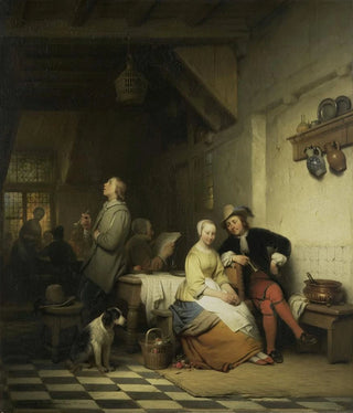 Ferdinand de Braekeleer - Interior of an Inn with Figures in SeventeenthCentury Costume.webp