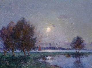 Ferdinand du Puigaudeau - Bord de Loire au clair de lune.webp