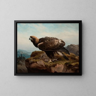 Ferdinand von Wright - Golden Eagle At A Cliffs Edge.webp