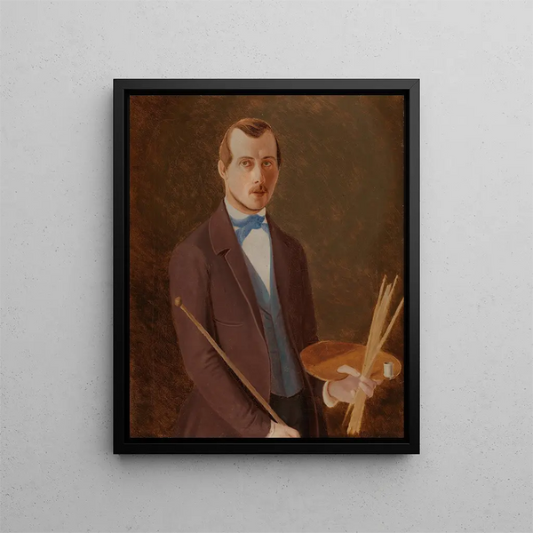 Autoritratto - Ferdinand von Wright — quadro incorniciato alla parete