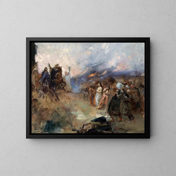 Il sedile di Eger - Ferenc Eisenhut — quadro incorniciato alla parete