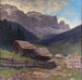 Ferme di montagna nella valle di Grdner - Karl Ludwig Prinz — ambientato in un interno