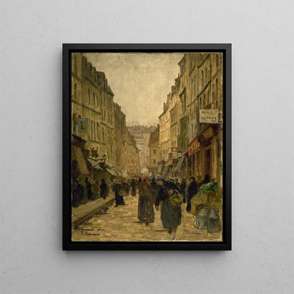 La rue Mouffetard - Fernand Maillaud — quadro incorniciato alla parete