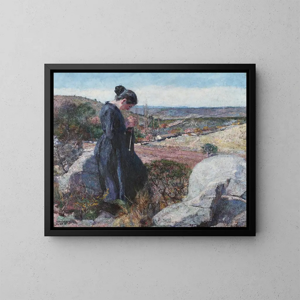 Al sole - Fernando Fader — quadro incorniciato alla parete