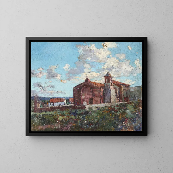 Cappella di Ischilín - Fernando Fader — quadro incorniciato alla parete