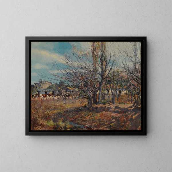 Fine d'inverno - Fernando Fader — quadro incorniciato alla parete