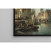 Figures e barche su un canale di Amsterdam con la Zuiderkerk sullo sfondo - Cornelis Christiaan Dommelshuizen