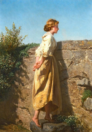 Filippo Palizzi - Over The Wall.webp