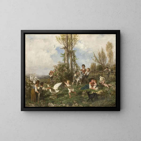 Printemps - Filippo Palizzi — quadro incorniciato alla parete