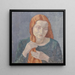 Fille aux longs cheveux - Walther Gamerith — quadro incorniciato alla parete