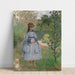 Riproduzione del dipinto Fille avec un chien - Claude Monet