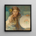 Fille con un piatto a motivo folkloristico - Alphonse Mucha — quadro incorniciato alla parete