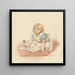 Fille lisant un livre d'images - Robert Barnes — quadro incorniciato alla parete