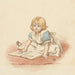 Fille lisant un livre d'images - Robert Barnes — vista dell’opera