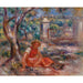 Riproduzione del dipinto Bambina ai piedi di un albero - Pierre-Auguste Renoir