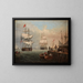 Porto di Boston - Fitz Henry Lane — quadro incorniciato alla parete