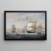 Porto di New York - Fitz Henry Lane — quadro incorniciato alla parete