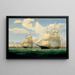 I navi Winged Arrow e Southern Cross nel porto di Boston - Fitz Henry Lane — quadro incorniciato alla parete