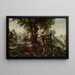 Allegoria dell'Austria con Cerere e Bacco - Pittore fiammingo — quadro incorniciato alla parete