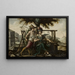 Allegoria della Francia con Atena e Ermes - Pittore fiammingo — quadro incorniciato alla parete
