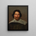 Ritratto di un uomo - Scuola fiamminga — quadro incorniciato alla parete