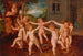 Putti dansant dans un paysage avec une villa en arrière-plan - Ecole flamande — vista dell’opera