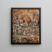 Il Giudizio Universale - Scuola fiamminga — quadro incorniciato alla parete