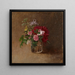 Fiori in un bicchiere - Albert Edelfelt — quadro incorniciato alla parete