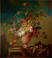 Fiori in un'Urna su un Soggiorno - Scuola francese — vista dell’opera