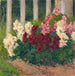 Fiori davanti a una recinzione da giardino - Koloman Moser — ambientato in un interno