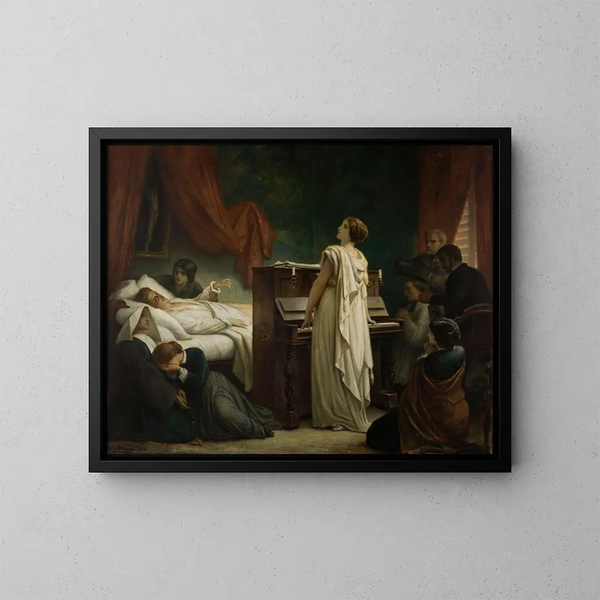 Mort de Chopin - Félix-Joseph Barrias — quadro incorniciato alla parete