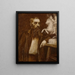 Ritratto dello scultore Armand Le Véel - Félix Bracquemond — quadro incorniciato alla parete