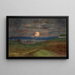 Tramonto sul camino delle fabbriche - Félix Bracquemond — quadro incorniciato alla parete
