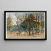 La place des Écoles et le square de la mairie du 14e arrondissement - Félix Brard — quadro incorniciato alla parete