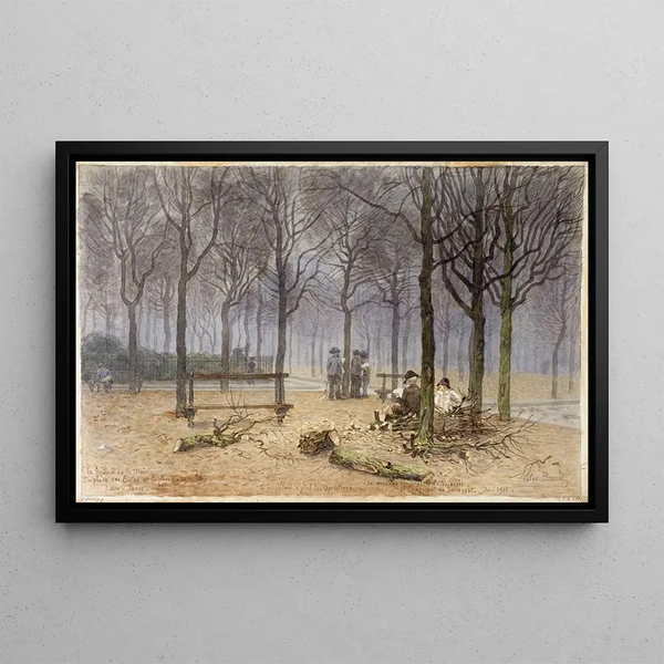 Flix Brard - Le square de la Mairie la place des Ecoles et la place du march.webp