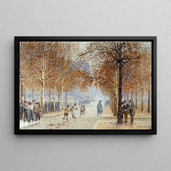 Flix Brard - Rue Brzin et avenue du Maine 14me arrondissement novembre 1917.webp