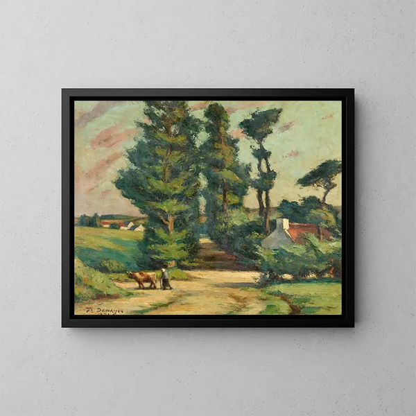Paesaggio britannico - Félix Denayer — quadro incorniciato alla parete