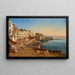 Vista del Porto di Napoli - Félix Fouilhouze — quadro incorniciato alla parete
